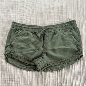 LOFT Green Shorts with Elastic Waistband - Size Large